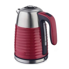 1.7L  Cordless Electric Kettle Stainless Steel 2200W Illuminated Automatic Red