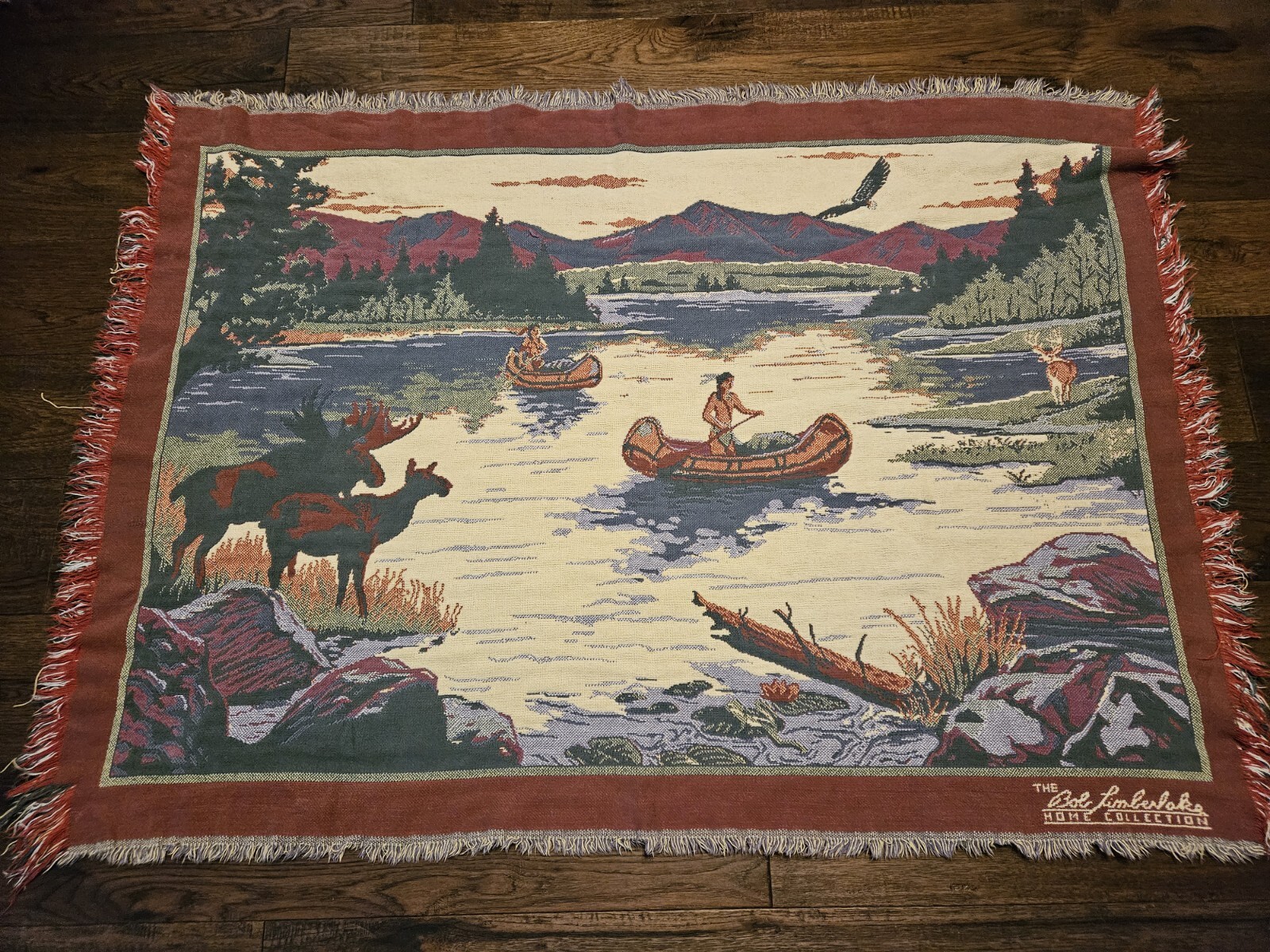 Bob Timberlake Home Collection Tapestry Throw Blanket Native American