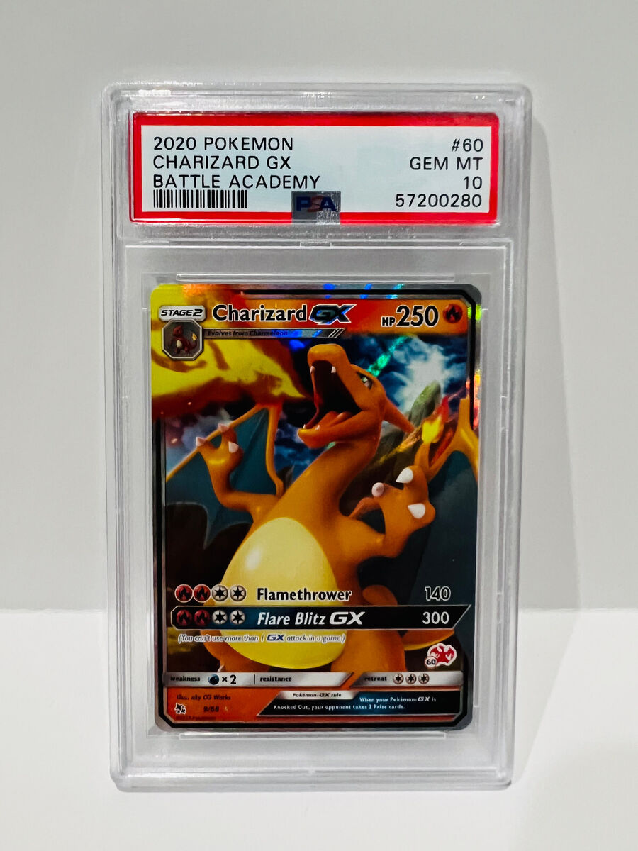 CHARIZARD GX 2020 POKEMON BATTLE ACADEMY #60 PSA 10 GEM MINT CHARIZARD GX 2020 POKEMON BATTLE ACADEMY #60 PSA 10 GEM MINT