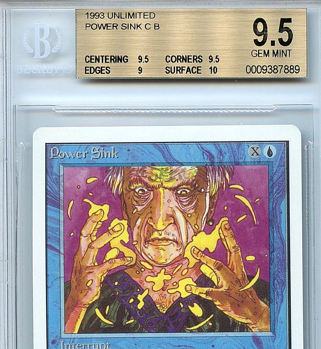 MTG Unlimited Power Sink Magic the Gathering WOTC BGS 9.5 Gem Mint