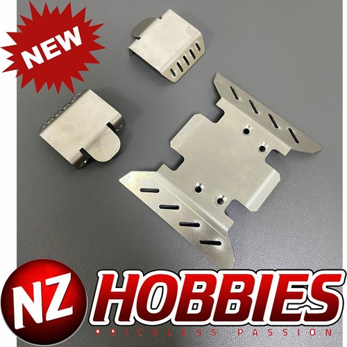NZH EDELSTAHL CHASSIS PANZERSCHUTZPLATTEN FÜR SCX6 3 STÜCK/SET # NZSCX6009 - Bild 1 von 2