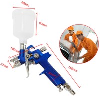 Car Hvlp Mini Air Paint Spray Guns Airbrush For Painting Aerograph 1.0mm Nozzle Car Hvlp Mini Air Paint Spray Guns Airbrush For Painting Aerograph 1.0mm Nozzle