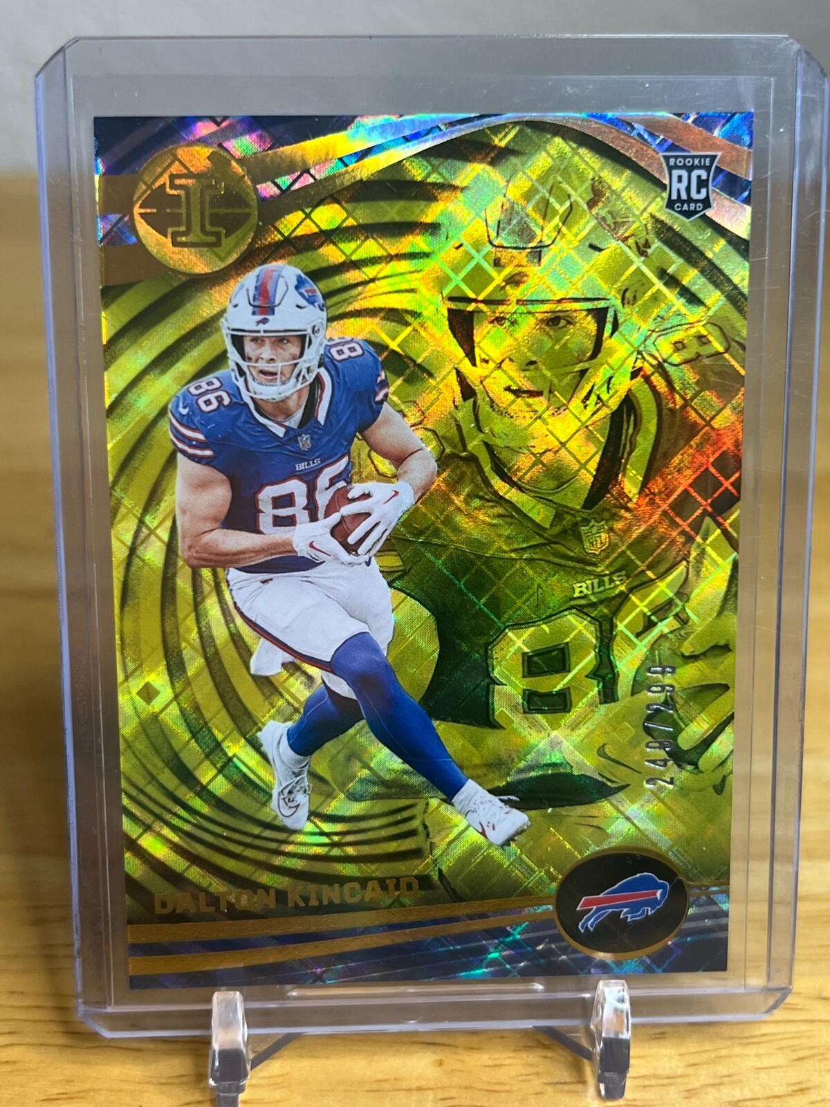 2023 Panini Illusions - Dalton Kincaid Yellow Diamond /299 #13 (RC)