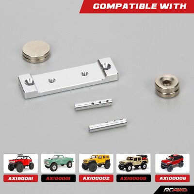 RCAWD Alloy Body Clip Magnets For Axial SCX24 Crawler – Upgrade Parts, Red, Direct Replacement - View #7