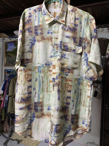 Courrèges, Vintage COURREGES homme Short Sleeve Mens Shirt