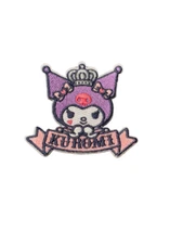 Sanrio Kuromi Hello Kitty Patch, Adhesive/Sew On