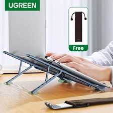 UGREEN Foldable Aluminum Vertical Laptop Stand for Macbook Pro/Air and Tablets