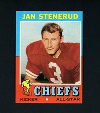 Jan Stenerud 1971 Topps - Kansas City Chiefs #61 EX-MT