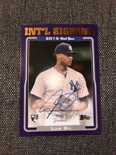 ROY!! 2022 Topps Archives Int’l Signing  ‘15 First Year Luis Gil RC Auto /150