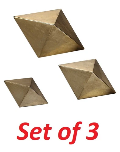 Uttermost 20007 Rhombus Champagne Accents Table Top Accessories Décor Set - Picture 2 of 3