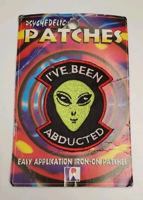 Embroidered Iron-on Clothing Patch Alien I've Been Abducted Vintage - Image 1 of 3