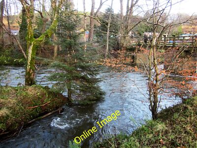 Photo 12x8 River junction, Christow station Bridfordmills Rookery Brook, f c2014