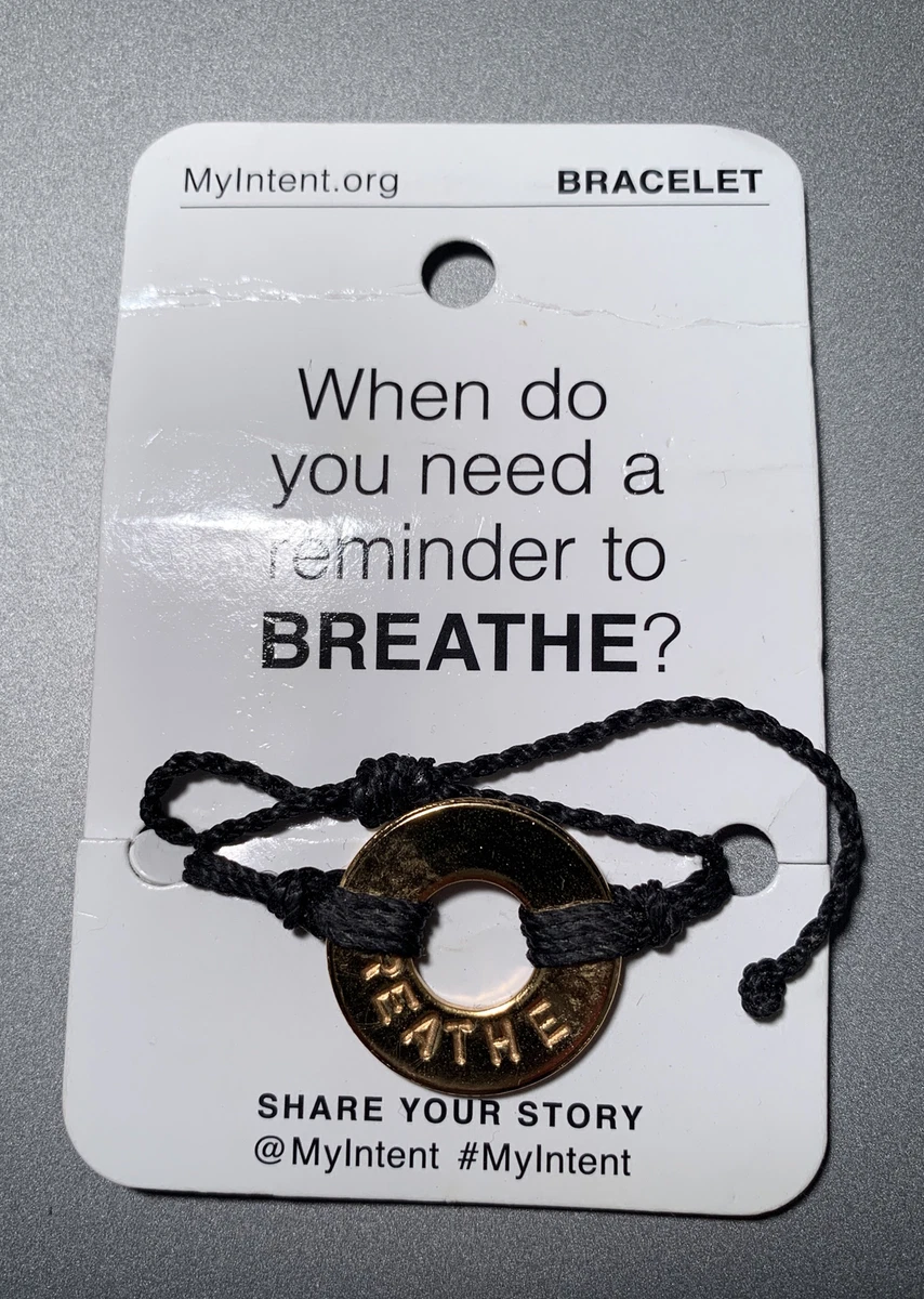 MyIntent Word Bracelet Intent BREATHE New still in original