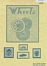 WHEELS CROSS STITCH LEAFLET-OOP-EML ASSOCIATES AND X IT DESIGNS