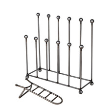 Loft1850 Lynton 6 Welly Boot Stand & Boot Jack | Welly Storage | Welly Organiser