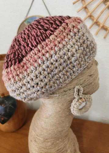 Bob Mütze Häkelhut Handarbeit Unikat Modell NEU Boho Hippie Vintage - Bild 2 von 4