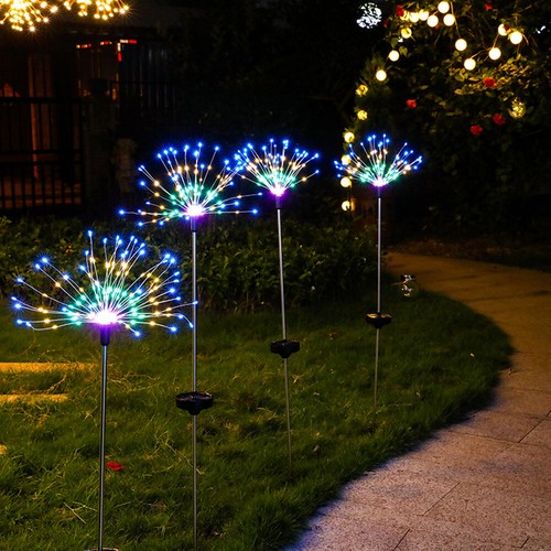 150LED Solar Firework Lights Waterproof Path Lawn Garden Christmas Decor Lamp US - Picture 21 of 47