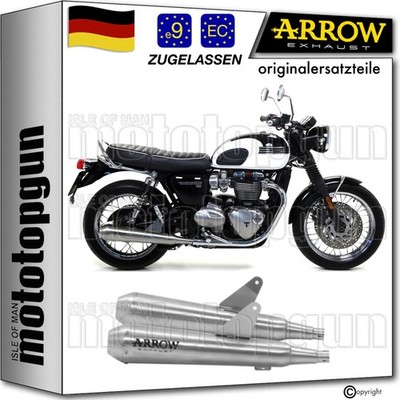ARROW AUSPUFF ZUGELASSEN PRO-RACING TRIUMPH BONNEVILLE T100 2017 17 2018 18
