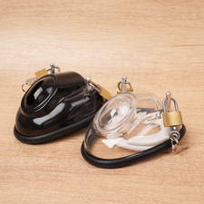 Silicone Chastity Cage Device Male Restraints Slave Locking Bondage BDSM Couples