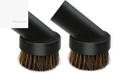 2 Pcs 1.25" Round Vacuum Dust Brush 25mm Horse Hair Tool Fits 1.2" 1.22" Hose