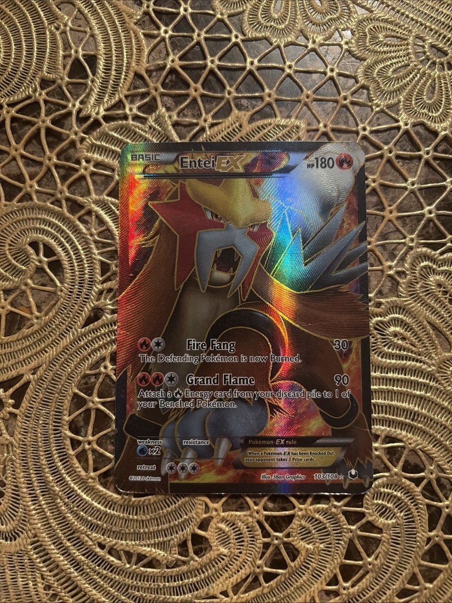 entei ex pokemon card value Pokmon TCG Cards for sale Ultra Rare Retreat cost Entei-EX - Dark Explorers Pokmon