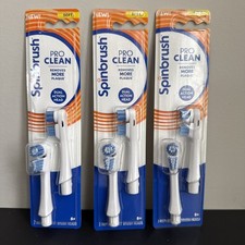 3 Packs Spinbrush Pro Clean Replacement Brush Heads 6 Total Soft