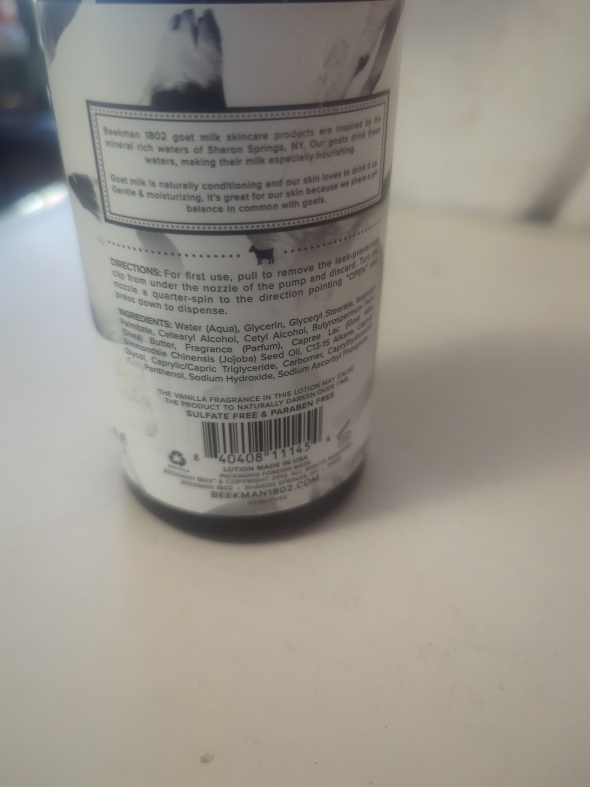 Beekman 1802 Goat Milk Vanilla Absolute Hand and Body Wash - 12.5 fl. oz.  (NEW)