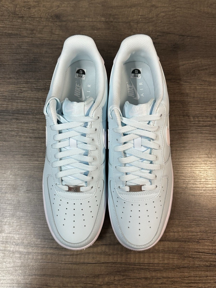 はくいきしろい AIR FORCE1 07 28cm Nike Air Force 1 '07 Glacier Blue White FJ4146-400 Men's Size 13