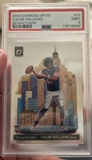 2024 Panini Donruss - Downtown! Caleb Williams #21 (RC) PSA 9