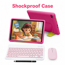 AEEZO Kids Tablet 10" Android 15, 20GB 64GB 1TB TF, Touchscreen with Free Stylus