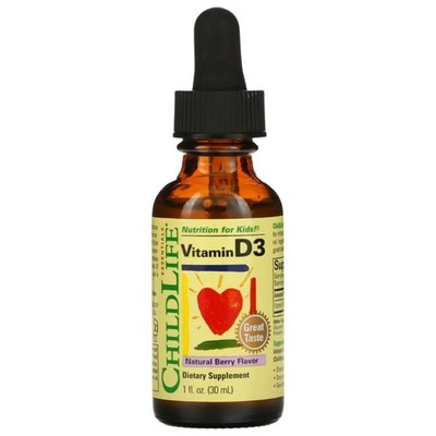 ChildLife Vitamin D3 500 IU für Kinder, Beere, 30 ml