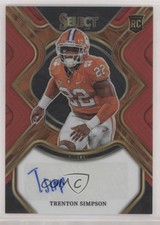 2023 Select Draft Picks Rookie Signatures Red Prizm Trenton Simpson Auto ux1