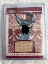 2025 Leaf Lumber Ken Griffey Jr 🔥 Game Used Bat Relic 4/4 + /199