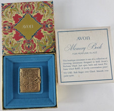 VINTAGE AVON 1971 MEMORY BOOK PERFUME GLACE N...