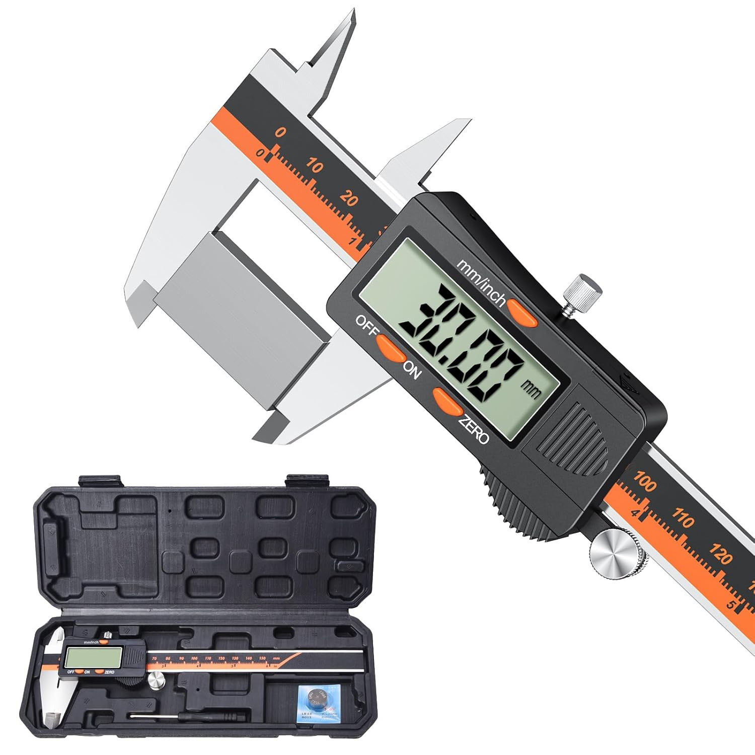 Digital Vernier Caliper,  150Mm Electronic Micrometer Calipers, Measuring Tools