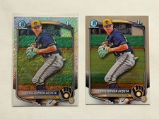 Christopher Acosta 2025 Bowman Chrome 1st Shimmer + Base #176