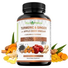 Turmeric Ginger with Apple Cider Vinegar-Supports Joint Digestive Health 120Caps