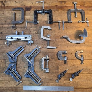Vintage Specialty Clamps Machinist Woodworking Mechanics & Welding Clamps LOT☆US