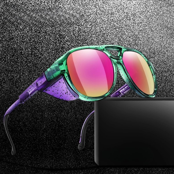 Gafas Retro Viper, Lentes Espejo UV400, Diseño Vintage Premium