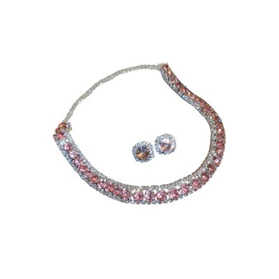 Sturdy Copper Jewelry Set With Secure Prong Setting For Daily Sparkles