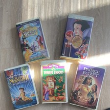 Disney Sleeping Beauty, Snow White, Little Mermaid II, Robin Hood VHS NTSC
