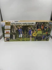 Outdoor Games-Go Gater 4-in-1 Ladder Ball Party Pong Bottle Smash & Disc