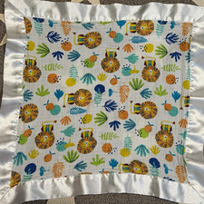 Aden by aden  anais Classic Security Blanket Safari Satin Trim 16x16 - lovey