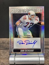 2025 Panini Prizm Black Dan Dierdorf Sensational Signatures Silver #19 Auto