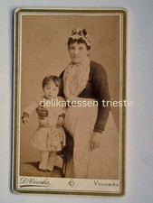 VOGHERA Pavia Cicala Davide CDV vecchia FOTO cartonata mamma bambina