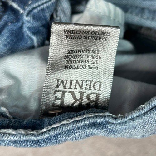 Jean BKE Denim Jake homme 31R jambe droite délavé bleu clair surpiqûres contrastées - Photo 8/9