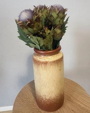 Ceramic Vase Scheurich West German Pottery Model 201-22 Brown Mid Century Retro