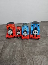 Lot Of 4 Thomas the Train Pullback Pull And Go 2 Thomas 2 James Mattel