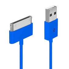 Master Cable Blue Replacement 30-Pin USB Data Sync Charging Cable for Apple