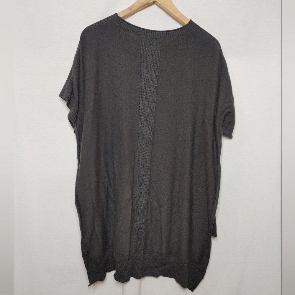 Lululemon Be At Ease Poncho Graphite Grey Pullover Cashmere Blend Knit One Size image 3